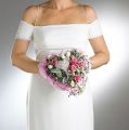 Floristik24 Support pour bouquet de mariée en mousse florale Lady 2 18cm Ø8cm 6pcs