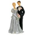 Floristik24 Couple de mariés pour noces d&#39;argent 14cm