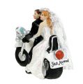 Floristik24 Figurine de mariage mariés à moto 9 cm