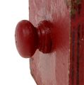 Floristik24 Tiroir-cube rouge en bois 9 x 9 x 9 cm 1 p.
