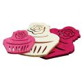 Floristik24 Décoration de table cupcakes en bois couleurs pastel décoration d&#39;anniversaire muffins 24pcs