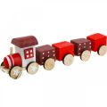 Floristik24 Train en bois déco Train de Noël rouge L20cm H6cm 2pcs