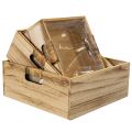 Set de trois caisses en bois