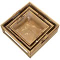 Set de trois caisses en bois