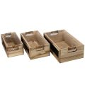 Ensemble de 3 caisses en bois