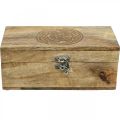 Floristik24 Boîte en bois avec couvercle boîte à bijoux boîte en bois 21.5×11×8.5cm