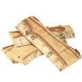 Floristik24 Plateau en bois déco Écorce de bouleau 25×10×2cm 4pcs