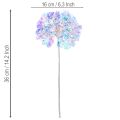 Branche de Fleurs Artificielles Hortensia en Couleurs Irisées 36 cm Lot de 2 | Floristik24.fr
