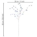 Branche florale artificielle 98 cm avec fleurs irisées | Floristik24.fr