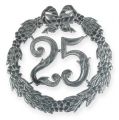 Floristik24 Numéro anniversaire 25 en argent