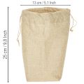 Sac en jute 13,5 × 11 cm H 25 cm | Floristik24.fr
