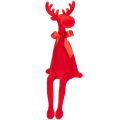 Floristik24 Dekofigur renne rouge avec nœud assis 54 cm - intérieur