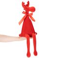 Dekofigur renne rouge avec nœud assis 54 cm - intérieur | Floristik24.fr