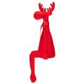 Dekofigur renne rouge avec