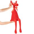 Décoration élan 80 cm rouge flocage avec ruban pour intérieur | Floristik24.fr