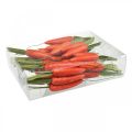 Floristik24 Déco carottes, décorations de Pâques, carottes sur fil, légumes artificiels orange, vert H11cm 36p