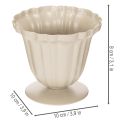 Petite coupe décorative en métal crème 10 cm | Floristik24.fr