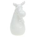 Floristik24 Figurine en céramique orignal 12,5cm blanc 2pcs
