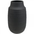 Floristik24 Vase Céramique Vase Fleur Noir Vases Décoratifs Ø17cm H34cm