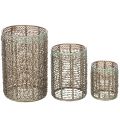 Porte-bougies en métal, porte-bougies chauffe-plat Ø8/10/13 cm, lot de 3 | Floristik24.fr