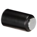 Porte-bougie magnétique rond, noir mat, pour bougies coniques de 25 mm, lot de 4 | Floristik24.fr