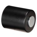 Set de 4 bougeoirs magnétiques en métal noir mat pour bougies de 3,4 cm | Floristik24.fr