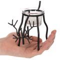 Porte-bougie renne avec verre pour bougie chauffe-plat, 15 cm | Floristik24.fr
