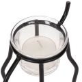 Porte-bougie renne avec verre pour bougie chauffe-plat, 15 cm | Floristik24.fr