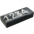 Floristik24 Numéros de l&#39;Avent Bougies Bougie Pin Numéros Avent 4.5cm 4pcs