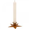 Floristik24 Chandelier bougies étoile de l&#39;Avent marron Ø9.5cm 4pcs