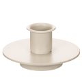 Floristik24 Petit bougeoir en métal beige mat pour bougies fines 8 cm - Lot de 3