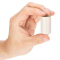 Lot de 4 porte-bougies en métal magnétique crème, diamètre 25 mm | Floristik24.fr