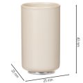Lot de 4 porte-bougies en métal magnétique crème, diamètre 25 mm | Floristik24.fr