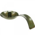 Bougeoir en métal aspect antique cuillère patiné 25x11x5cm | Floristik24.fr