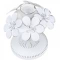 Floristik24 Décorations de printemps, chandeliers en métal avec des fleurs, décorations de mariage, bougeoirs, décorations de table