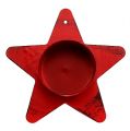 Floristik24 Bougeoir forme étoile pour photophore 10x7cm rouge