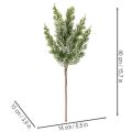 Kiefernzweig artificiel enneigé pour décoration 40 cm - Lot de 3 | Floristik24.fr