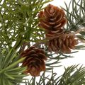 Branche de Noël artificielle avec pommes de pin 38 cm | Floristik24.fr