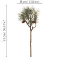 Branche de pin artificielle avec pommes de pin, 93 cm | Floristik24.fr