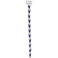 Ruban/cordon rayé pour cadeaux, idéal pour la décoration créative, 3 mm d'épaisseur, 20 m de long. | Floristik24.fr