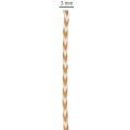 Ruban corde bicolore en polyester, 3 mm x 20 m, beige et crème, pour décoration et emballage cadeau | Floristik24.fr
