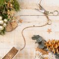 Cordelette décorative scintillante en plastique sur rouleau 3 mm x 20 m or | Floristik24.fr