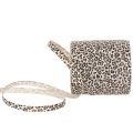 Floristik24 Ruban décoratif imprimé léopard en coton 10 mm x 100 m