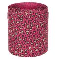 Ruban décoratif à motifs léopard rose pour paquets cadeaux et bricolage 10 mm x 100 m | Floristik24.fr