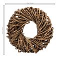 Couronne en rotin rond en branches naturelles 35 cm | Floristik24.fr