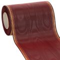 Floristik24 Ruban couronne Moiré 150mm Décoration ruban taffetas Bordeaux