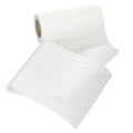 Ruban blanc pour couronne, 200 mm de large, rouleau de 25 m, ruban de deuil, ruban pour nœud, ruban décoratif pour compositions florales funéraires et autres occasions. | Floristik24.fr