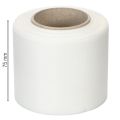 Ruban blanc pour couronne, de haute qualité, 75 mm x 25 m - ruban décoratif pour l'art floral et les services funéraires, idéal pour l'impression. | Floristik24.fr