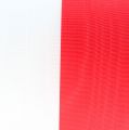 Floristik24 Rubans couronne moiré blanc-rouge 100 mm