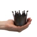 Couronne décorative en métal noir 10 cm pour la maison | Floristik24.fr